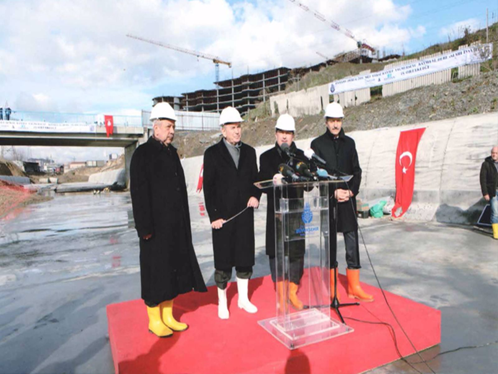 İstanbul B&uuml;y&uuml;k Şehir Belediyesi Başkanı Sn. Kadir TOPBAŞ Ayamama Deresi Atıksu Kanalı A&ccedil;ılışı